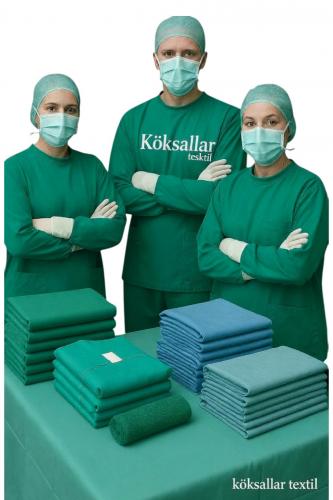 Yeşil kumaş ameliyathane yeşil keten kumaş metre fiyatı